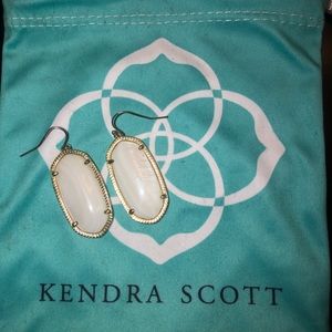 Kendra White Pearl Drop Elle Earrings